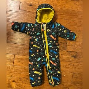 Insulated full zip snowsuit, size 18-24 months (80cm), interstellar